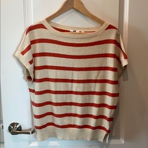 Loose fitting striped blouse